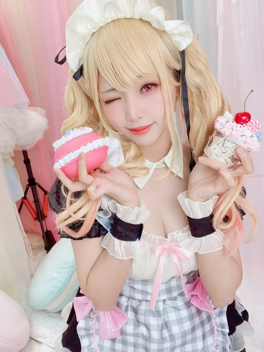 Ely_eee(ElyEE子) - Marin Kitagawa Maid / 18P1V-48MB / cos萌妹-绅士图