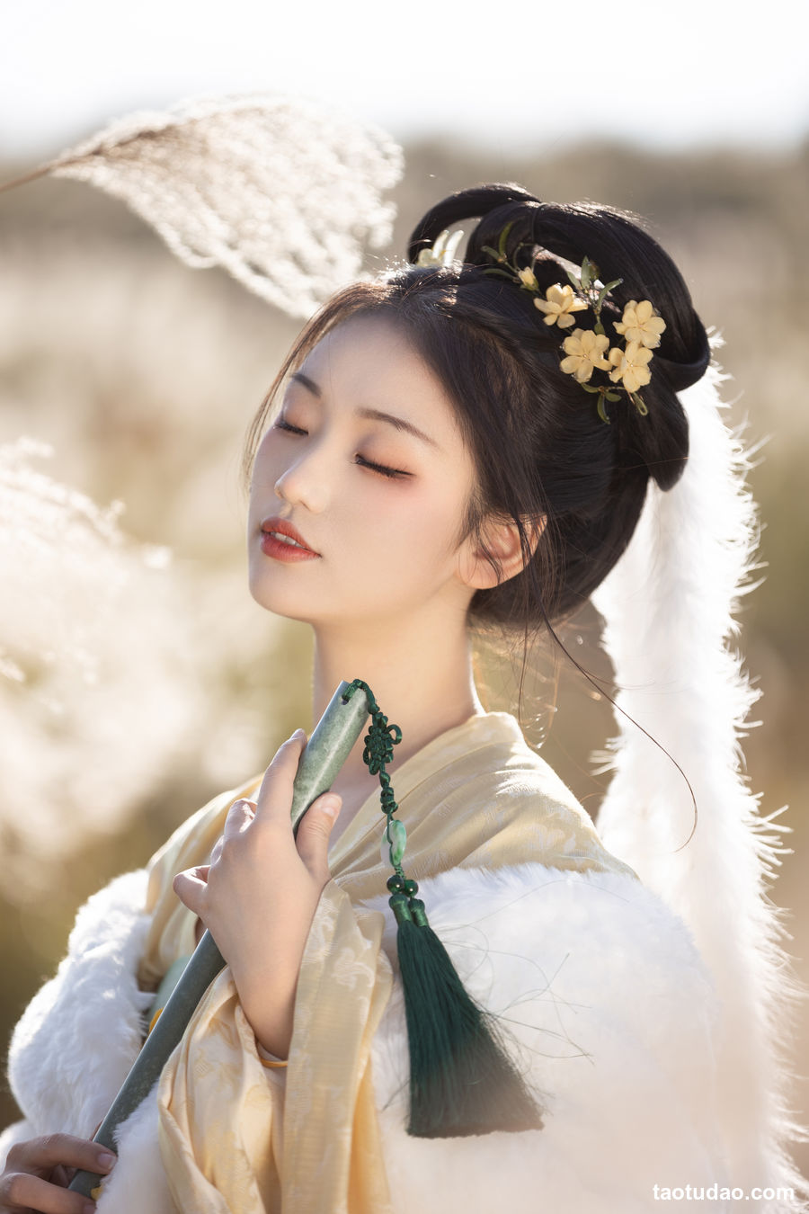 图片[2]-[YITUYU艺图语]2023.02.09 芦苇晚风鸣 晚江亭[25+1P／263MB]-绅士图