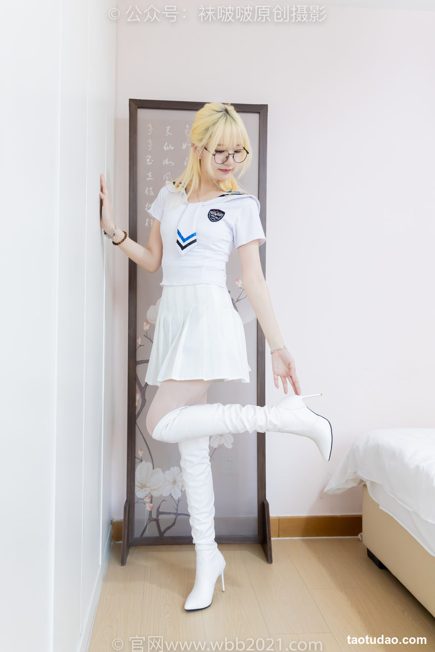 图片[2]-[BoBoSocks袜啵啵]NO.495 小甜豆 高跟长靴、白棉袜、薄白丝[150P+1V／5.92GB]-绅士图