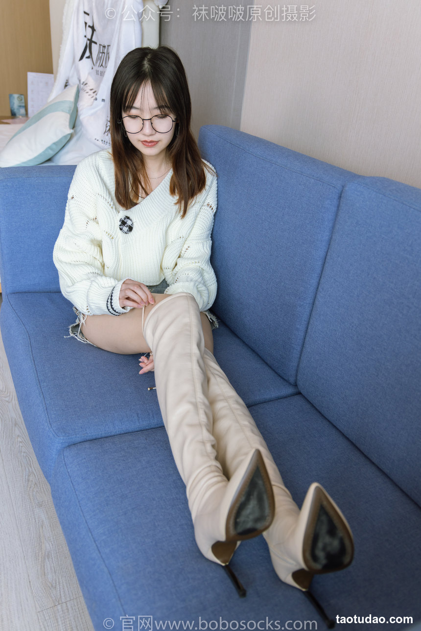 图片[3]-[BoBoSocks袜啵啵]NO.222 小甜豆-长靴、白棉袜、裸足[180P+1V／6.79GB]-绅士图