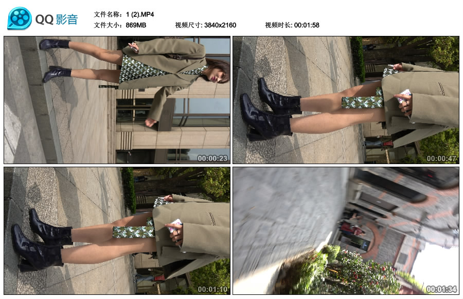 精选街拍视频 No.3471 模特范气质美女 / 1.30GB / 街拍视频-绅士图
