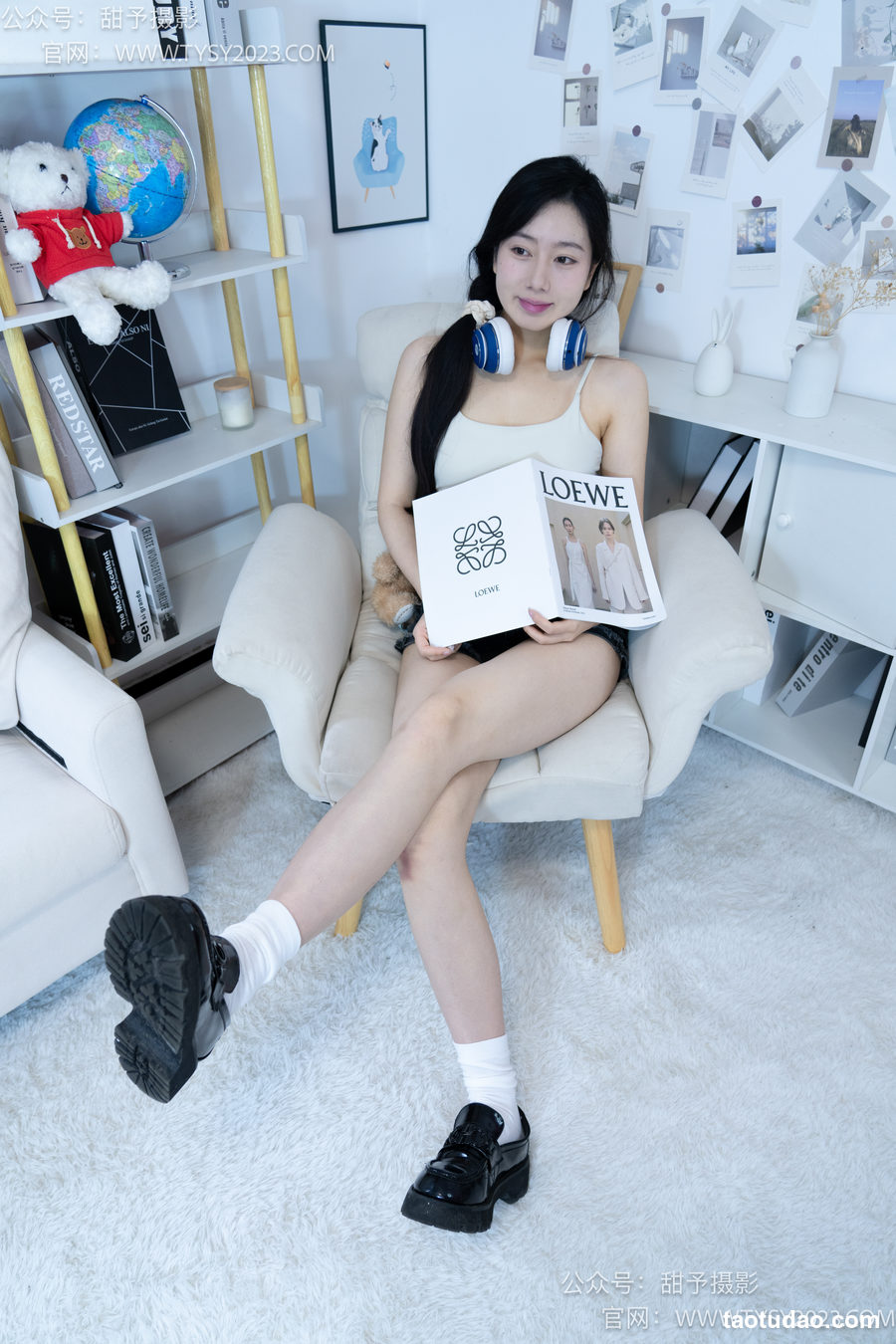 图片[2]-甜予摄影 NO.003 鱼鱼-皮鞋、白棉袜、裸足 完整版 [123P+2V-9.98G]-绅士图