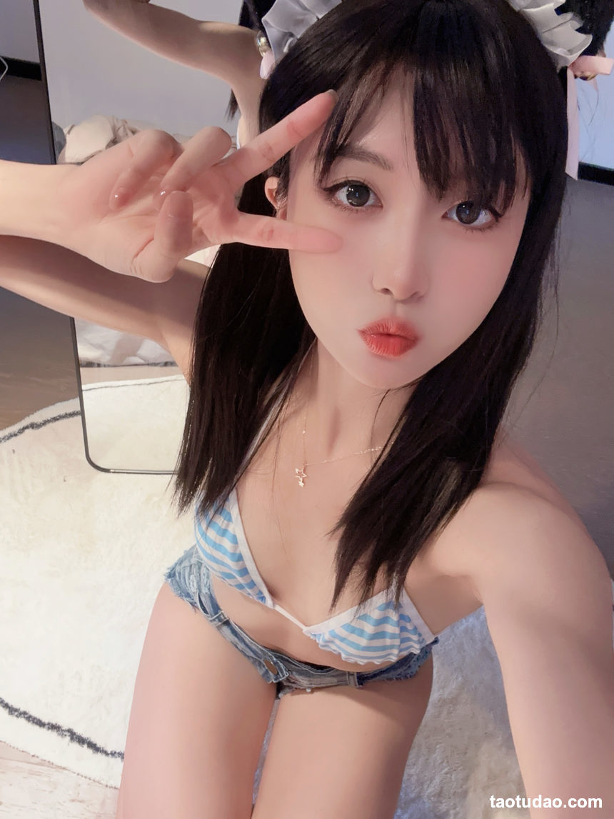 图片[2]-布丁大法 – 蓝白条纹喵[26P+9V-268MB]-绅士图