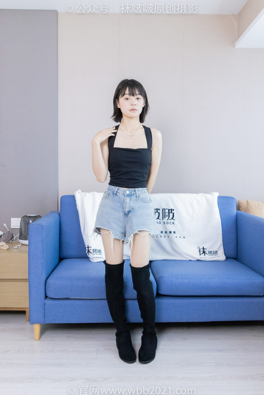 图片[2]-[BoBoSocks袜啵啵]NO.422 糯米-长靴、白棉袜、肉丝[140P+1V／6.79GB]-绅士图