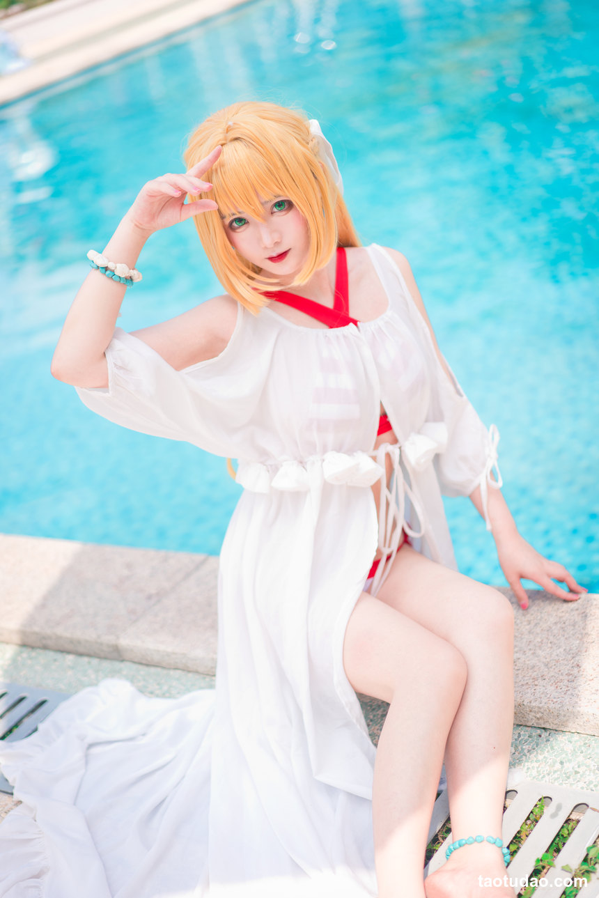 图片[3]-七海抹茶酱 – NO.02 尼禄泳装 [16P-214MB]-绅士图