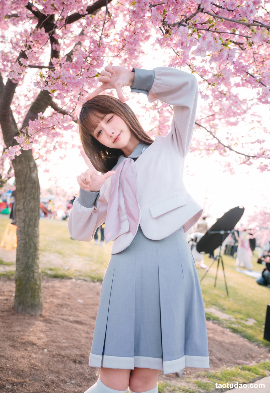 图片[4]-紫氯氯 – NO.03 樱花下的JK少女 [18P-72MB]-绅士图