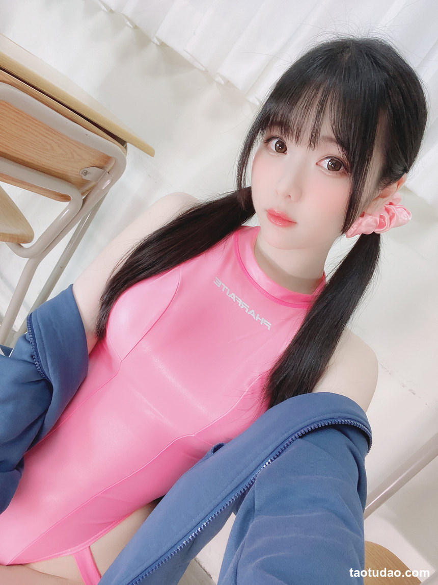 霜月shimo -  Pink Swimsuit 粉色泳装 [21P-100MB]-绅士图