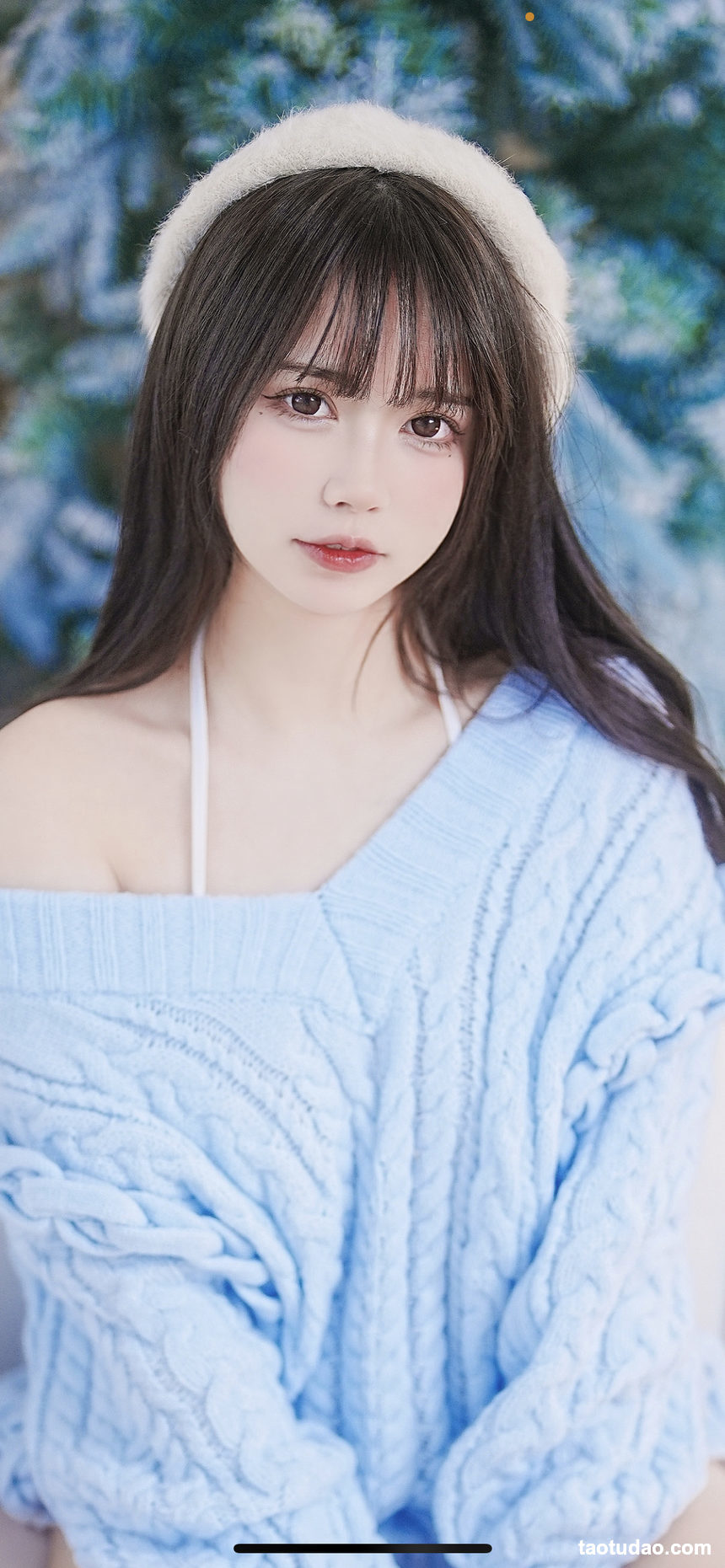 图片[4]-Tina很妖孽呀 – 蓝色秋冬毛衣 [27P-168MB]-绅士图