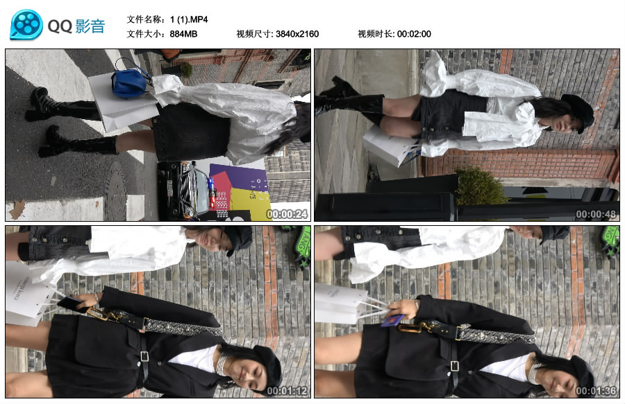 精选街拍视频 No.3151 打扮时尚美女姐妹街头摆拍 / 884MB / 街拍视频-绅士图