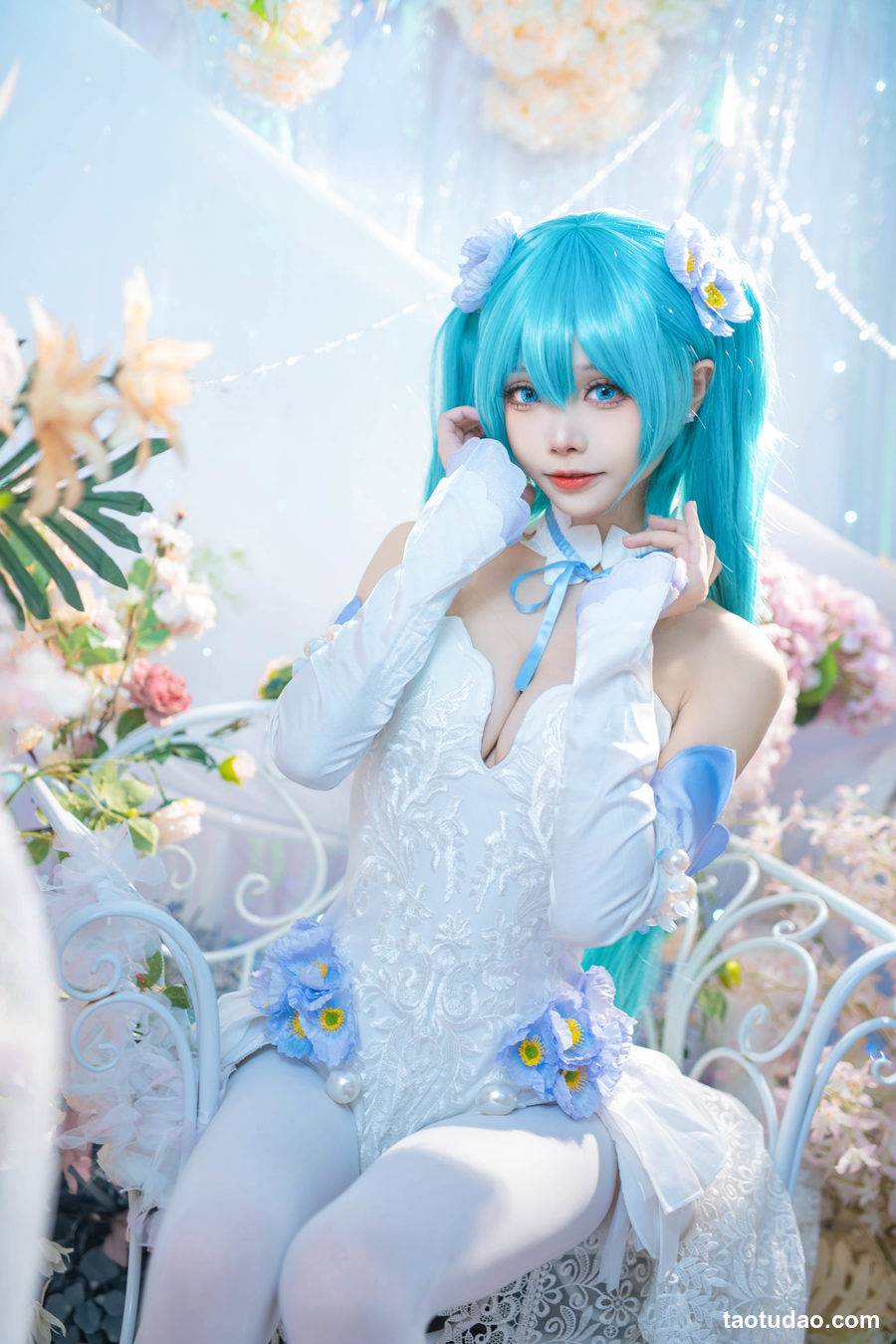 艾西Aiwest - NO.011 初音 粉蝶花[42P-159MB]-绅士图