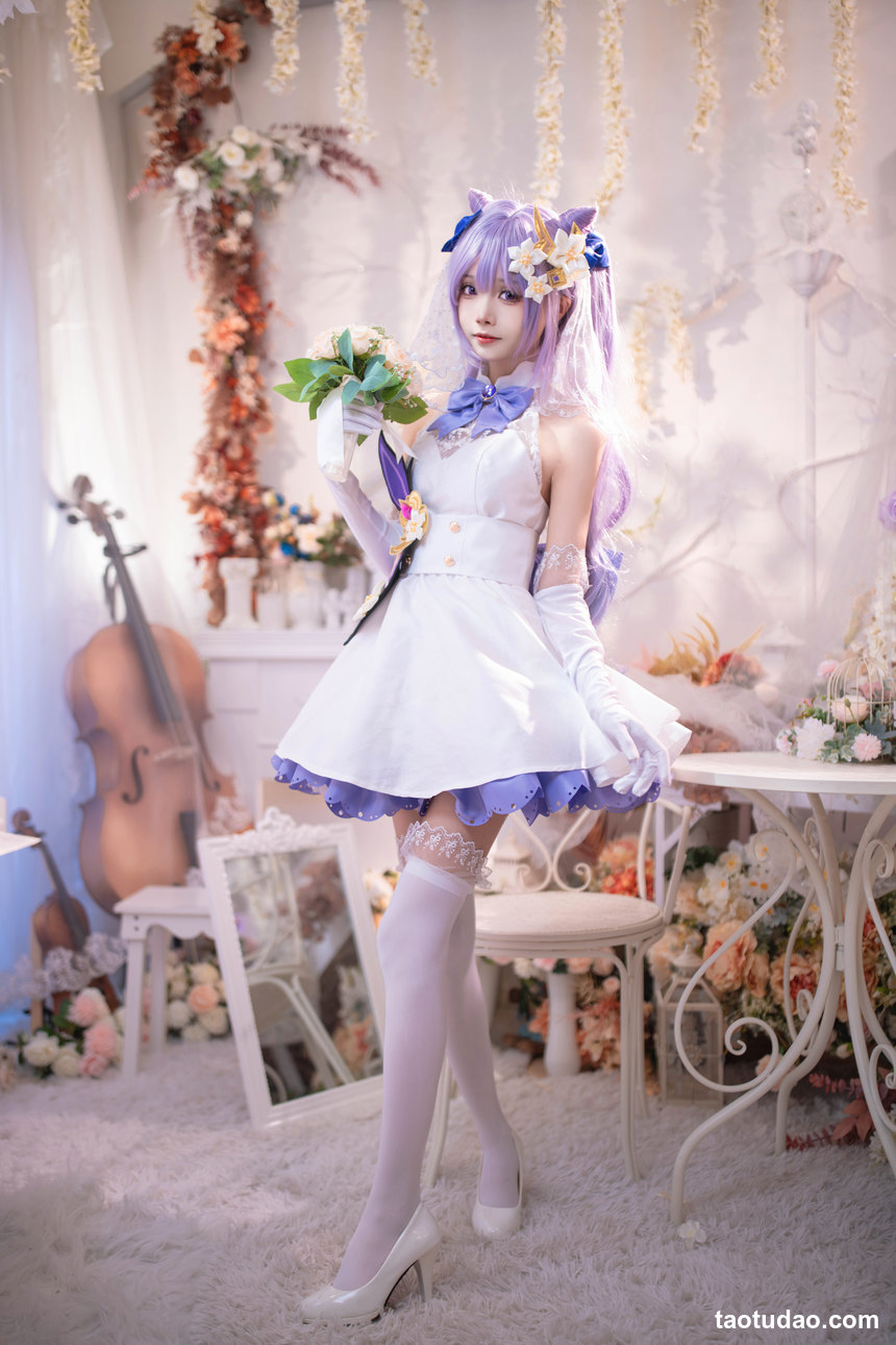 图片[4]-艾西aiwest – NO.02 刻晴花嫁 [40P-545MB]-绅士图