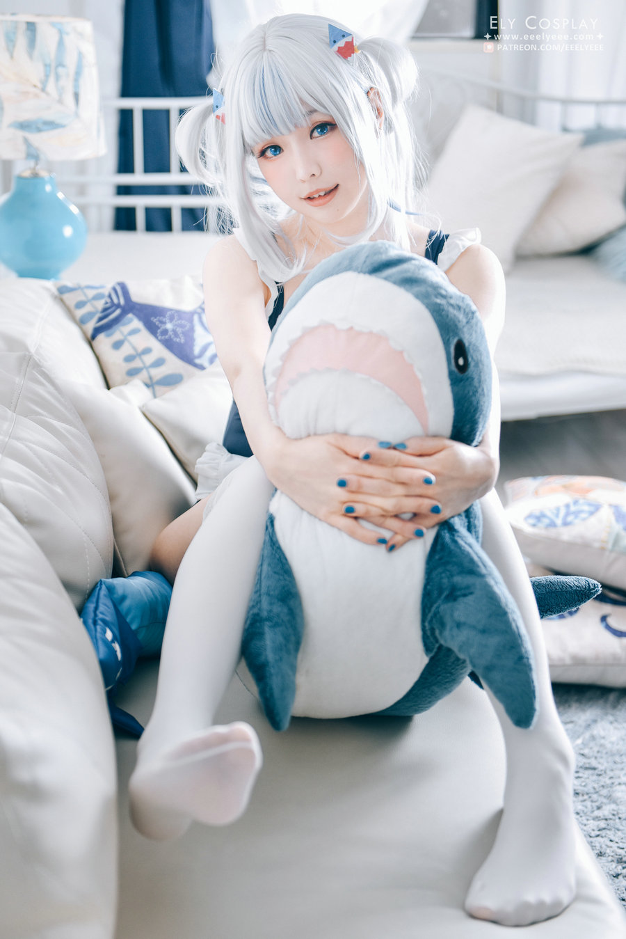 Ely_eee(ElyEE子) - Gura Swimsuit / 19P-19MB / cos萌妹-绅士图