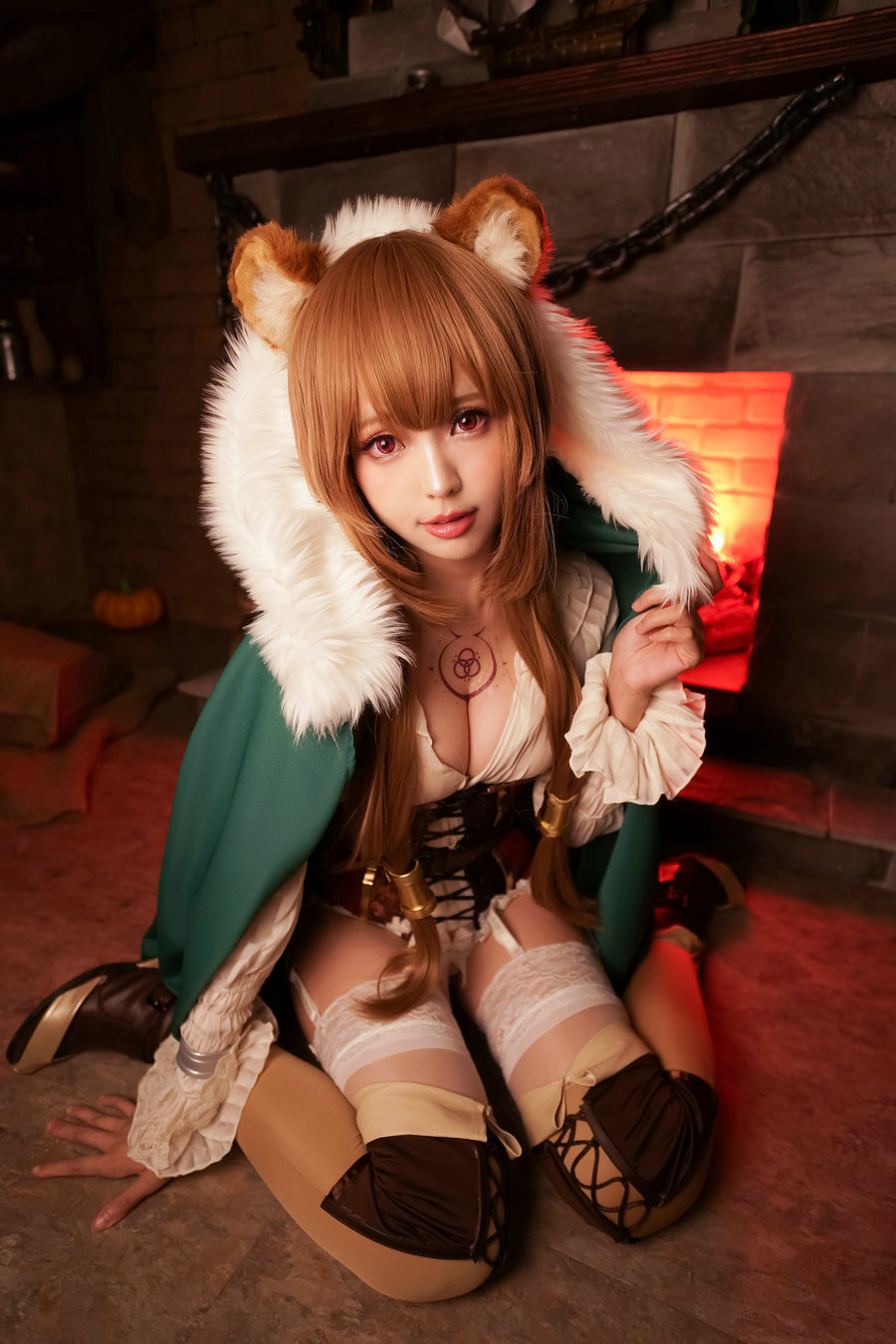 Ely_eee(ElyEE子) - 小浣熊壁炉 / 16P-72MB / cos萌妹-绅士图