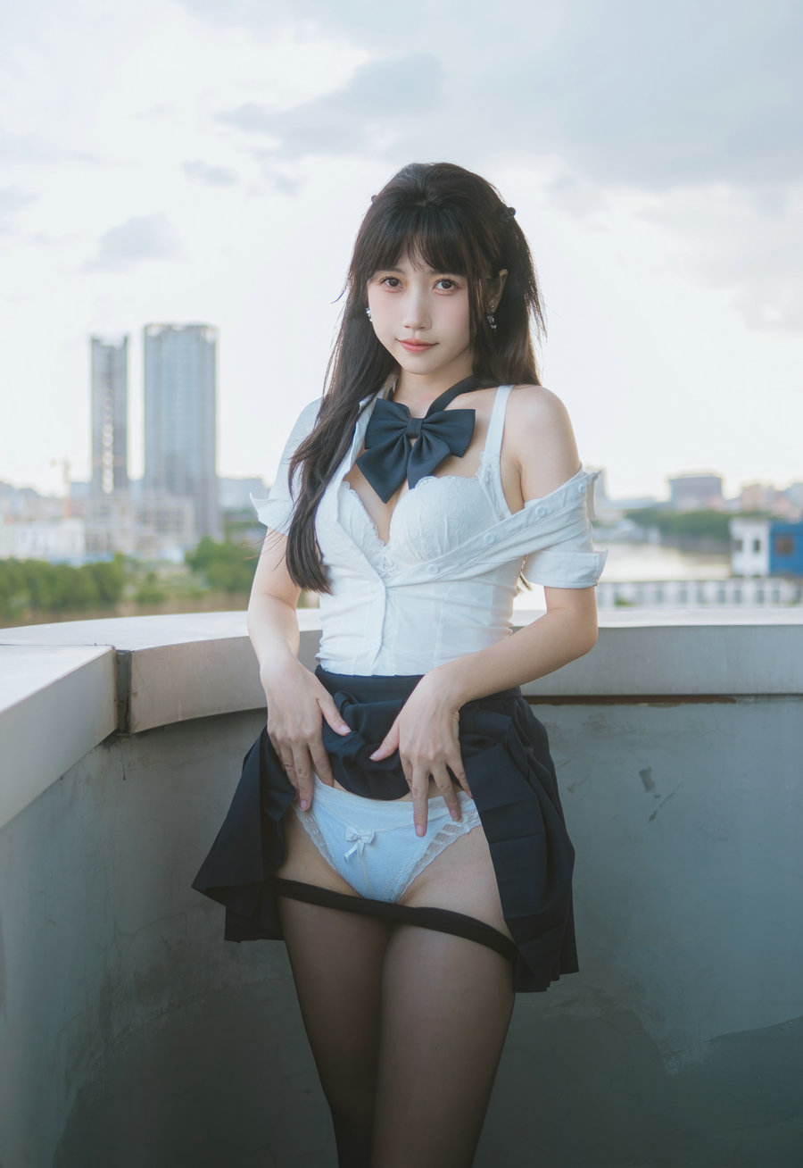 微博人气Coser不呆猫 – JK学妹户外 / 59P-390MB / cos萌妹-绅士图