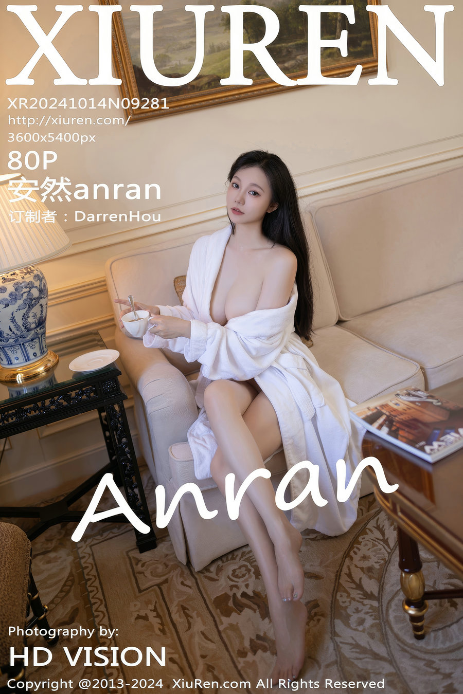 / 秀人美媛馆 / 2024.10.14 No.9281 安然anran / 80P728MB / 秀人网-绅士图