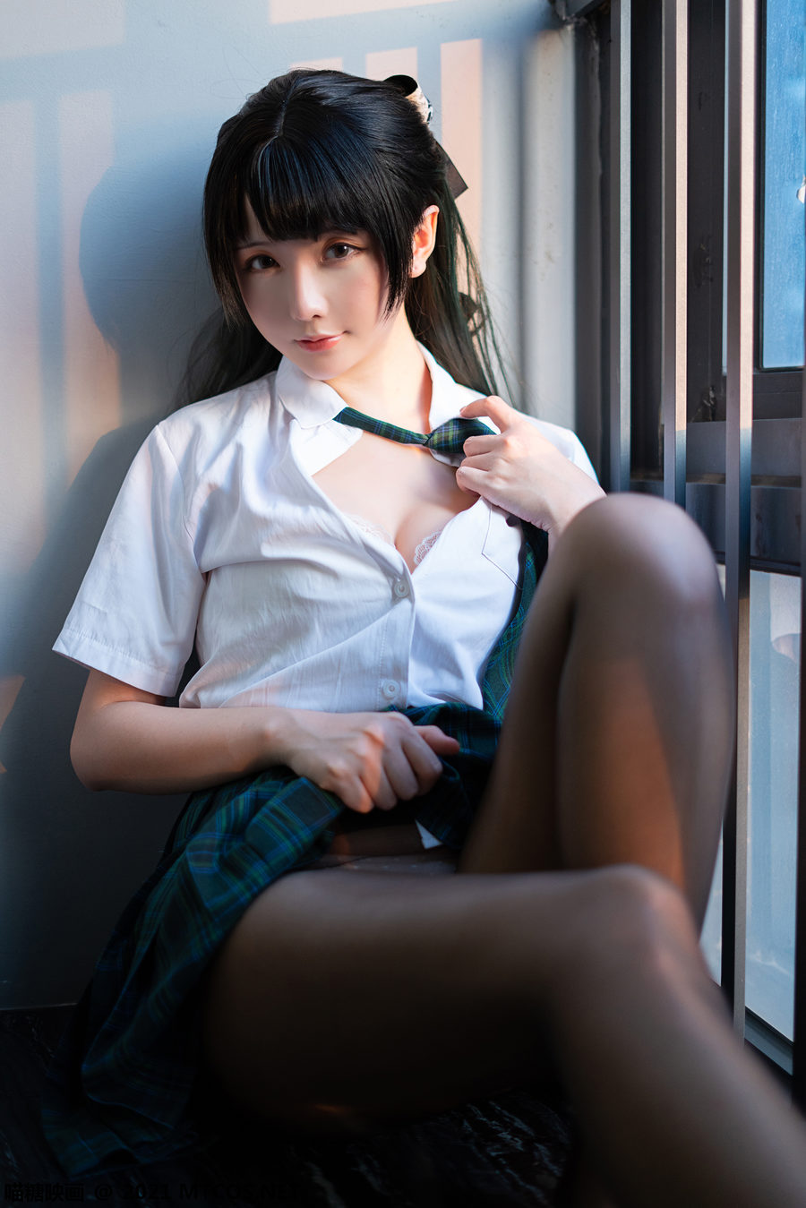 图片[4]-[喵糖映画]VOL.435 绿色JK[20P-90.4MB]-绅士图