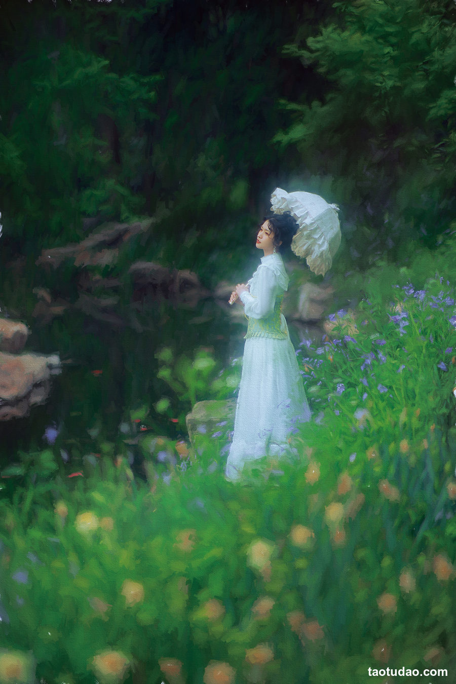 图片[2]-[YITUYU艺图语]2023.04.13 撑阳伞的少女 一束青 [23+1P／502MB]-绅士图