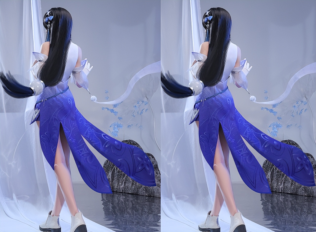 《王者》模特小姐姐COS西施,是小仙女的味道,服装也很高级感