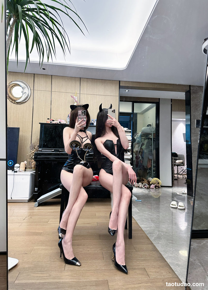 图片[4]-奔跑的晶骡儿 – 黑色姐妹花 [17P-143MB]-绅士图