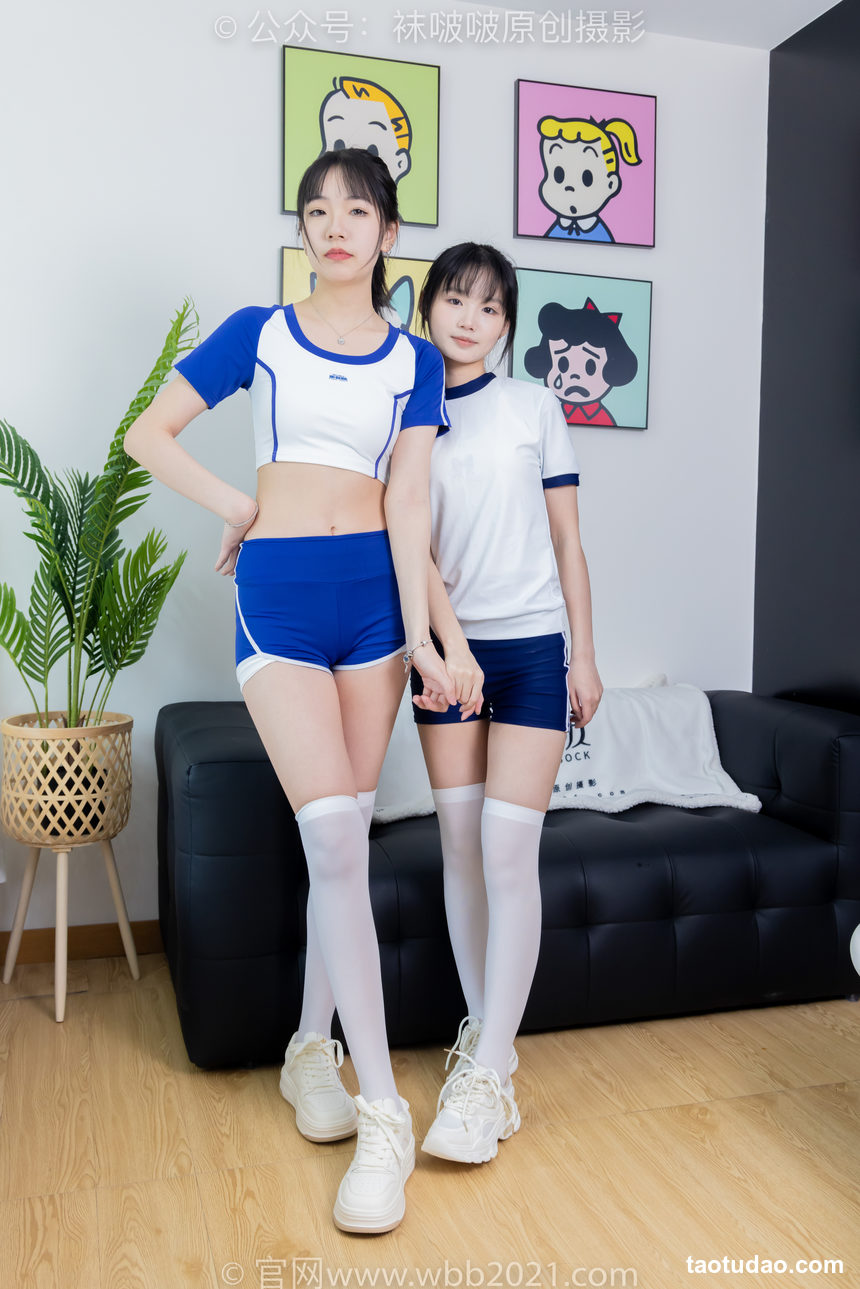 图片[3]-[BoBoSocks袜啵啵]NO.472 小甜豆甜甜圈-两双运动鞋、厚白丝大腿袜、裸足、两位模特丝袜和裸足踩奶油蛋糕剧情[177P+1V／7.75GB]-绅士图