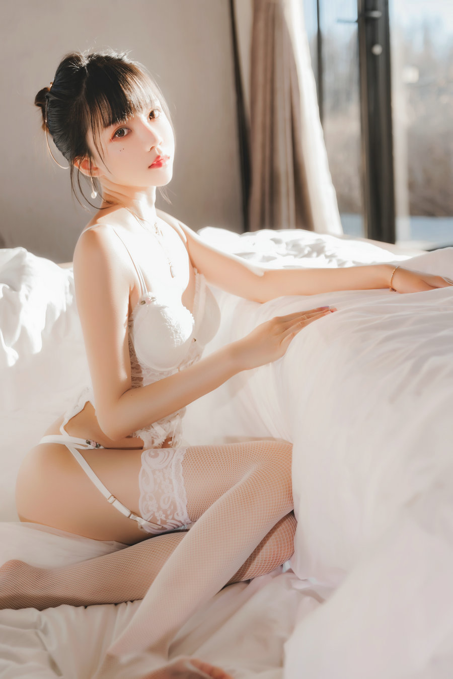 桜桃喵 - 白纱糖02 / 34P-572MB / cos萌妹-绅士图