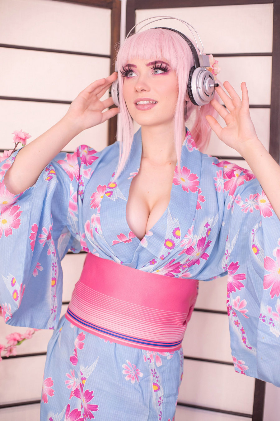 Nichameleon – Super Sonico / 60P-46MB / cos萌妹-绅士图