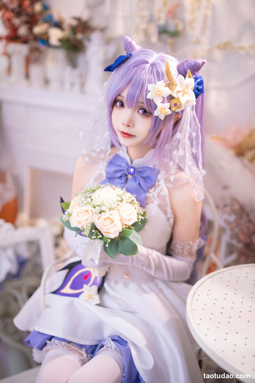 艾西aiwest - NO.02 刻晴花嫁 [40P-545MB]-绅士图