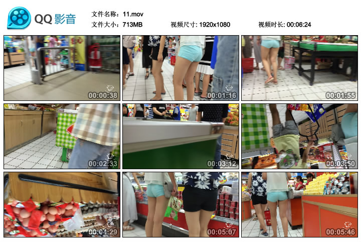 精选街拍视频 No.260 带子狼作品 超紧短裤学生妹 / MOV-1.30GB / 街拍视频-绅士图