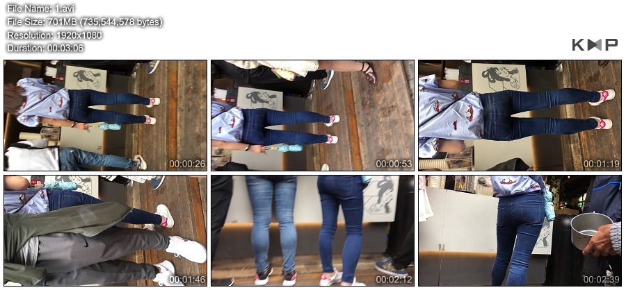 精选街拍视频 No.2318 蓝色牛仔裤小美女 / 701MB / 街拍视频-绅士图