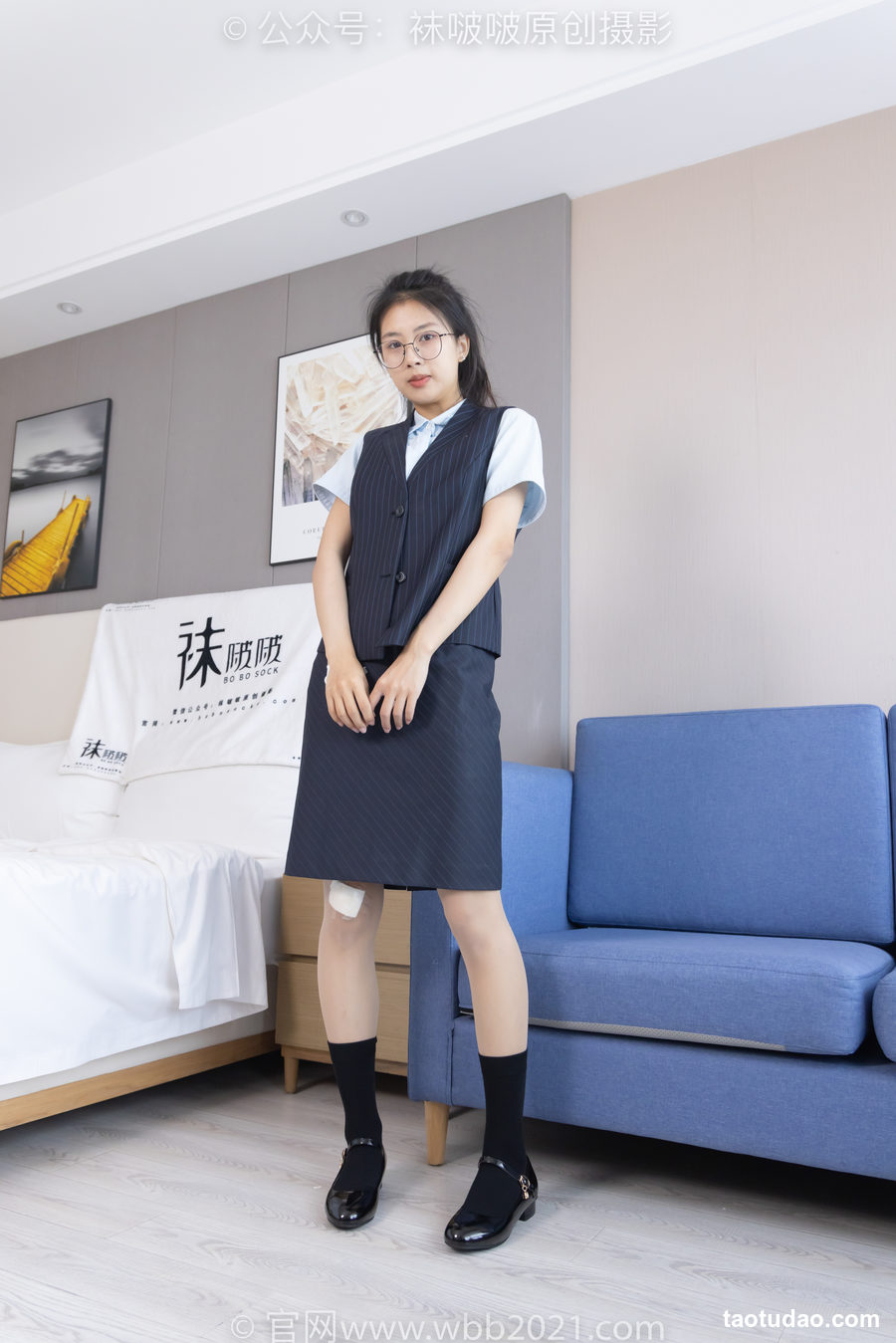 图片[2]-[BoBoSocks袜啵啵]NO.324 奶油-高跟鞋、皮鞋、黑棉袜、油亮肉丝[140P+1V／5.59GB]-绅士图