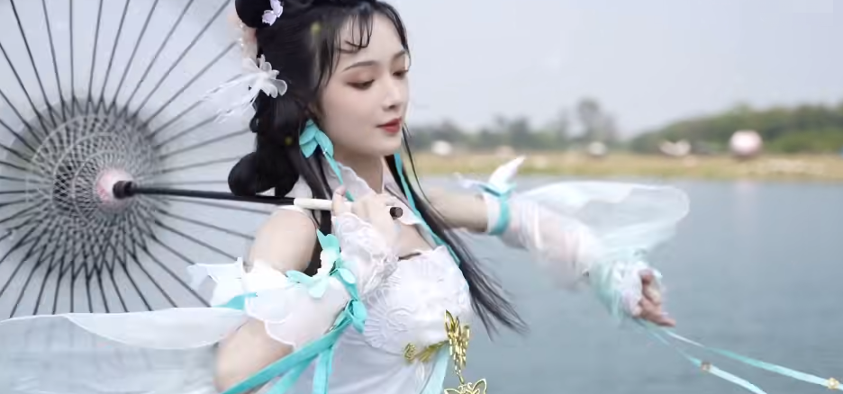 斩男纯欲风还有人看吗?95后挑战国风cos,直接美成二次元老婆