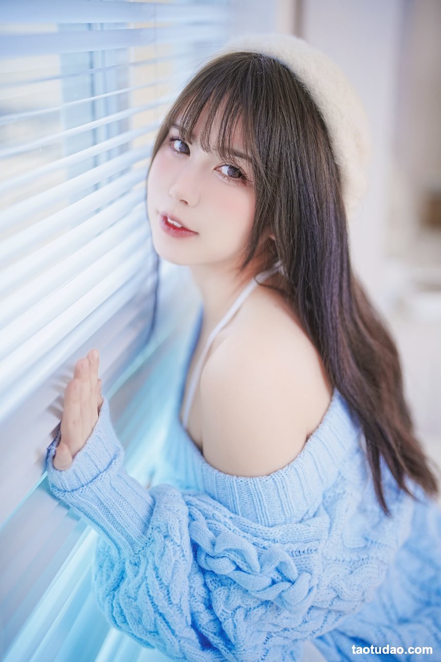 图片[3]-Tina很妖孽呀 – 蓝色秋冬毛衣 [27P-168MB]-绅士图