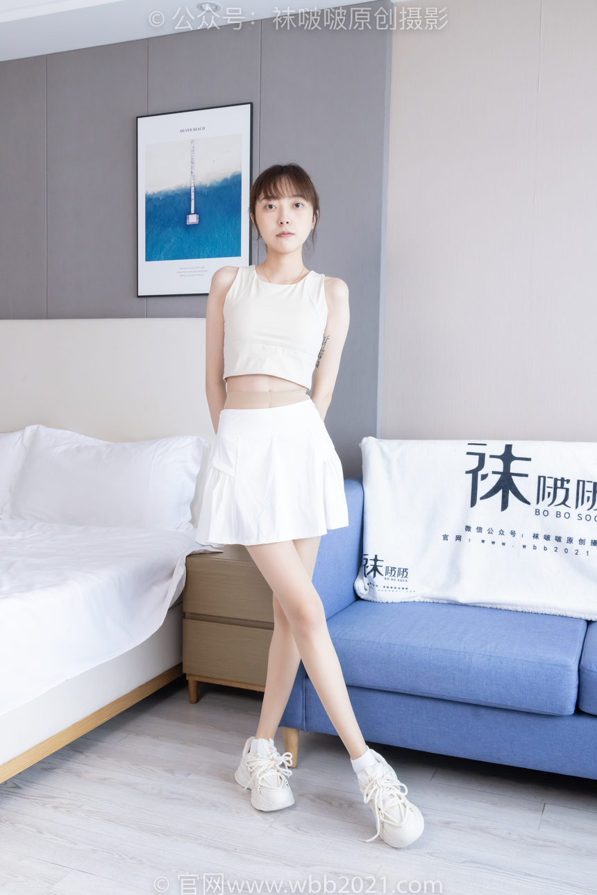图片[2]-[BoBoSocks袜啵啵]NO.424 稚予-运动鞋、白棉袜、肉丝、腰丝[140P+1V／5.73GB]-绅士图