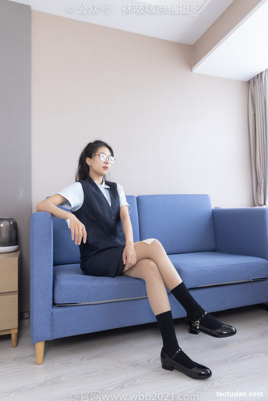 图片[3]-[BoBoSocks袜啵啵]NO.324 奶油-高跟鞋、皮鞋、黑棉袜、油亮肉丝[140P+1V／5.59GB]-绅士图