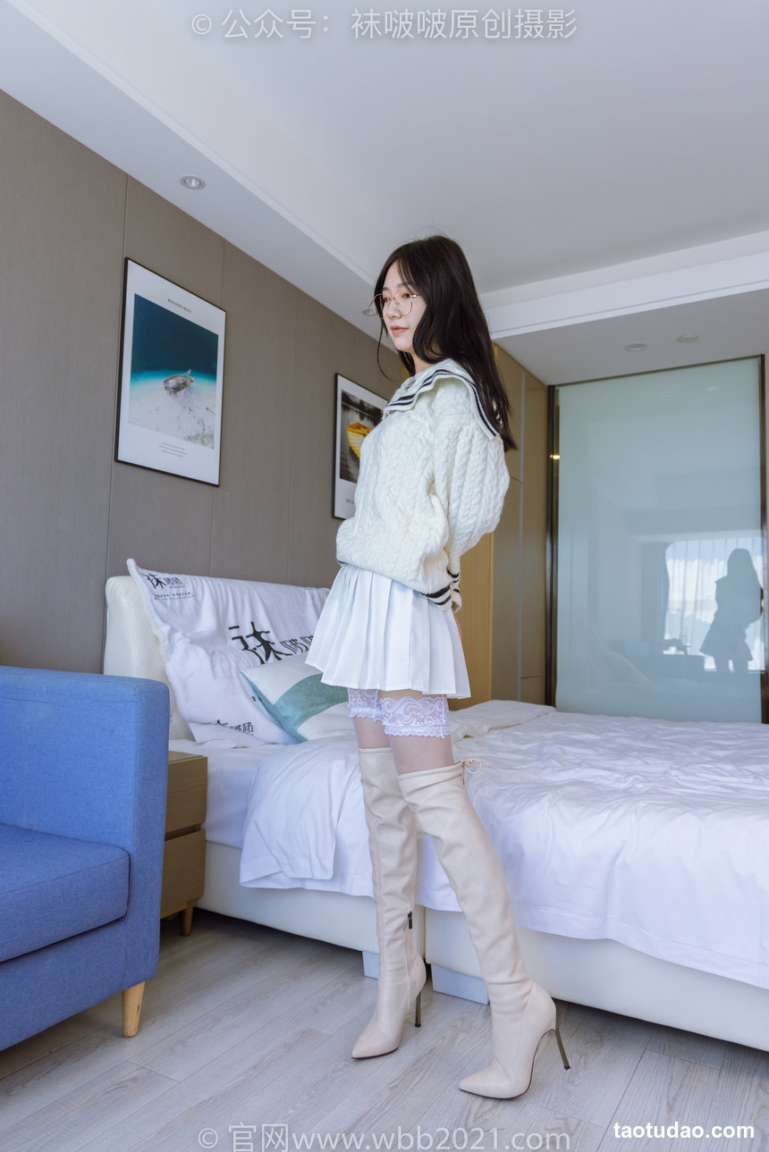 图片[2]-[BoBoSocks袜啵啵]NO.282 小甜豆-长靴、高跟鞋、白丝大腿袜[140P+1V／5.85GB]-绅士图