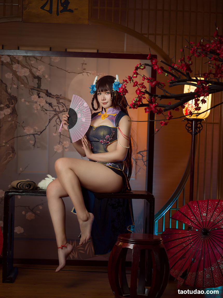 图片[2]-麻花麻花酱w-碧蓝航线-比睿旗袍[31P-280MB]-绅士图