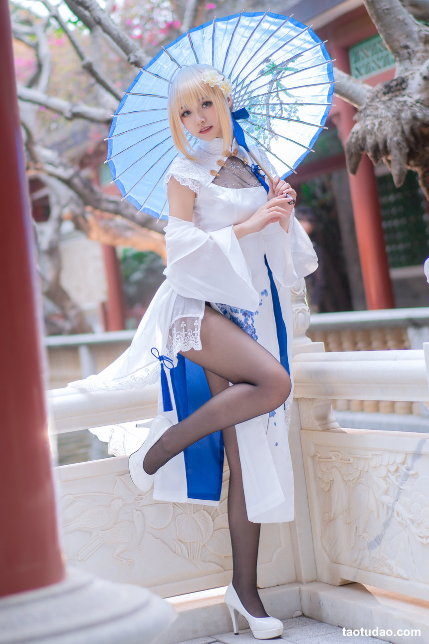 图片[2]-大大卷卷小卷 –  FGOsaber 四周年旗袍 [15P-99MB]-绅士图