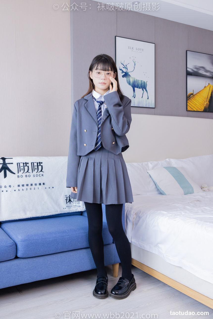 [BoBoSocks袜啵啵[NO.402 糯米-皮鞋、厚黑丝、学院jk[140P+1V／6.29GB]-绅士图