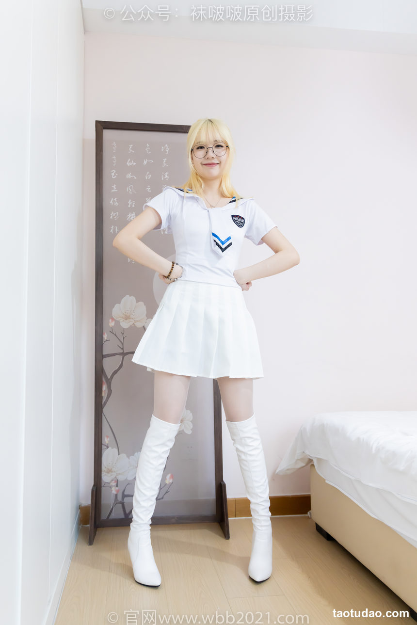 图片[3]-[BoBoSocks袜啵啵]NO.495 小甜豆 高跟长靴、白棉袜、薄白丝[150P+1V／5.92GB]-绅士图