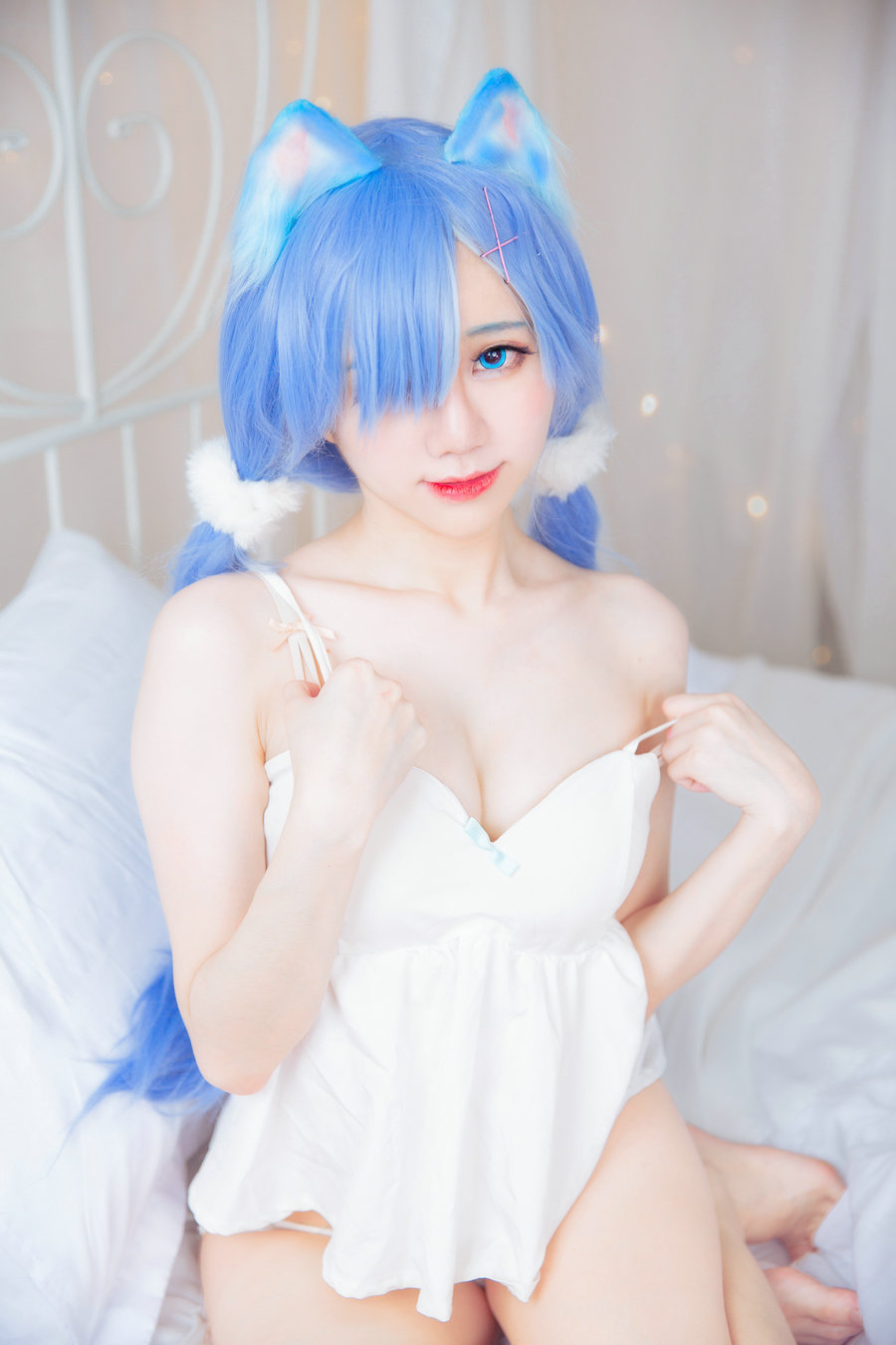 Sally Dorasnow - Rem White Kitty / 49P-281MB / cos萌妹-绅士图