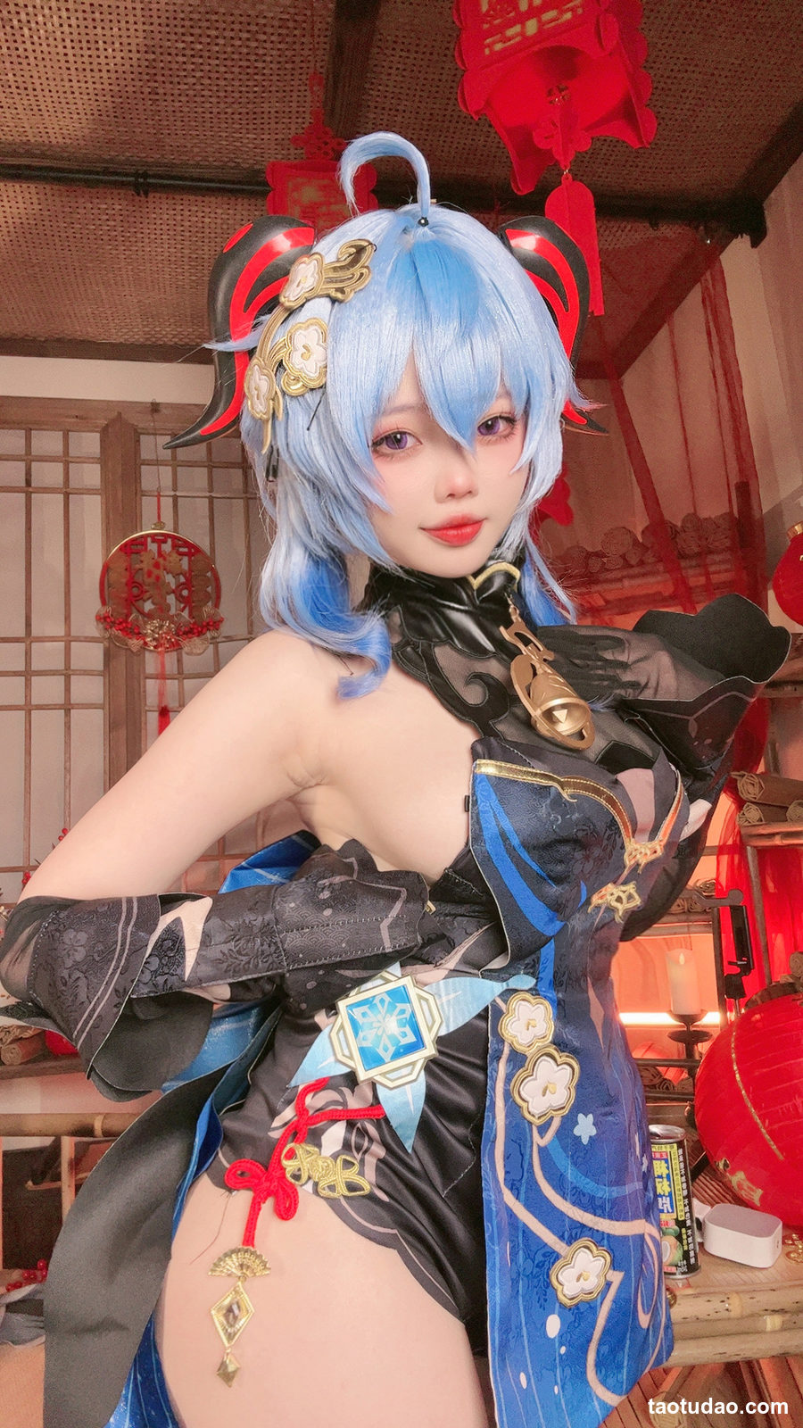 图片[3]-小瑶幺幺-甘雨海灯节礼服单人版[40P+13V]-绅士图