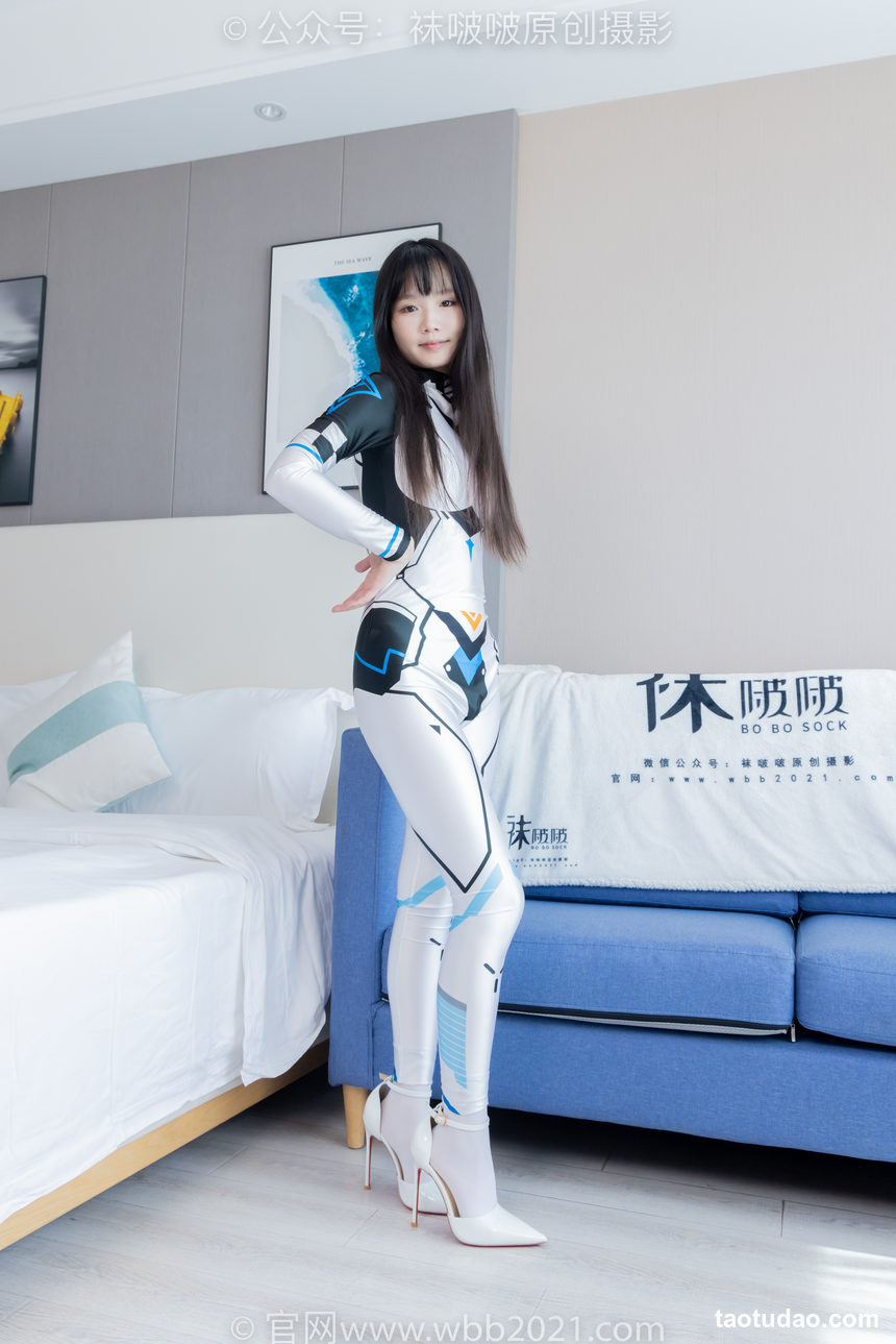 图片[2]-[BoBoSocks袜啵啵]NO.463 甜甜圈-高跟鞋、厚白丝、裸足、连体衣裤里丝[140P+1V／5.59GB]-绅士图