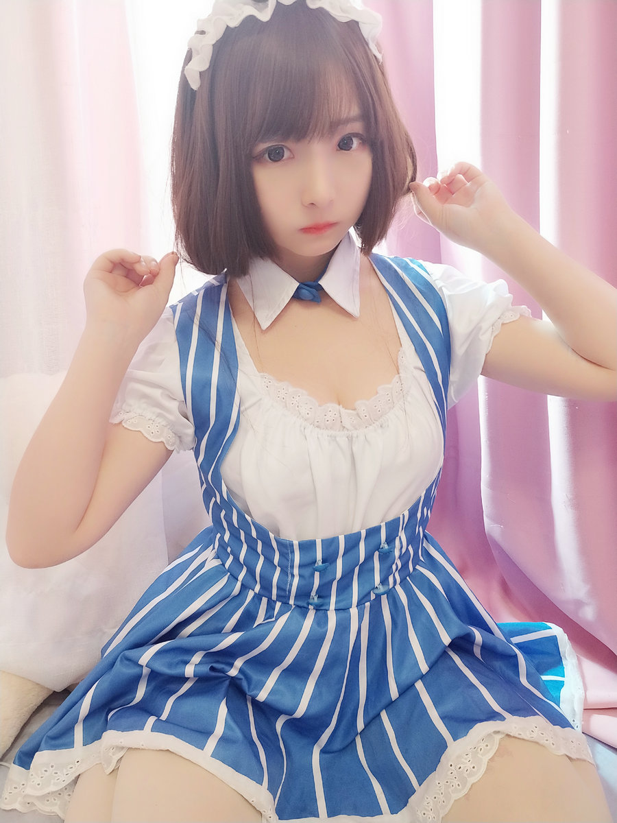 二次元美女古川kagura - 加藤惠女仆 / 17P-64MB / cos萌妹-绅士图