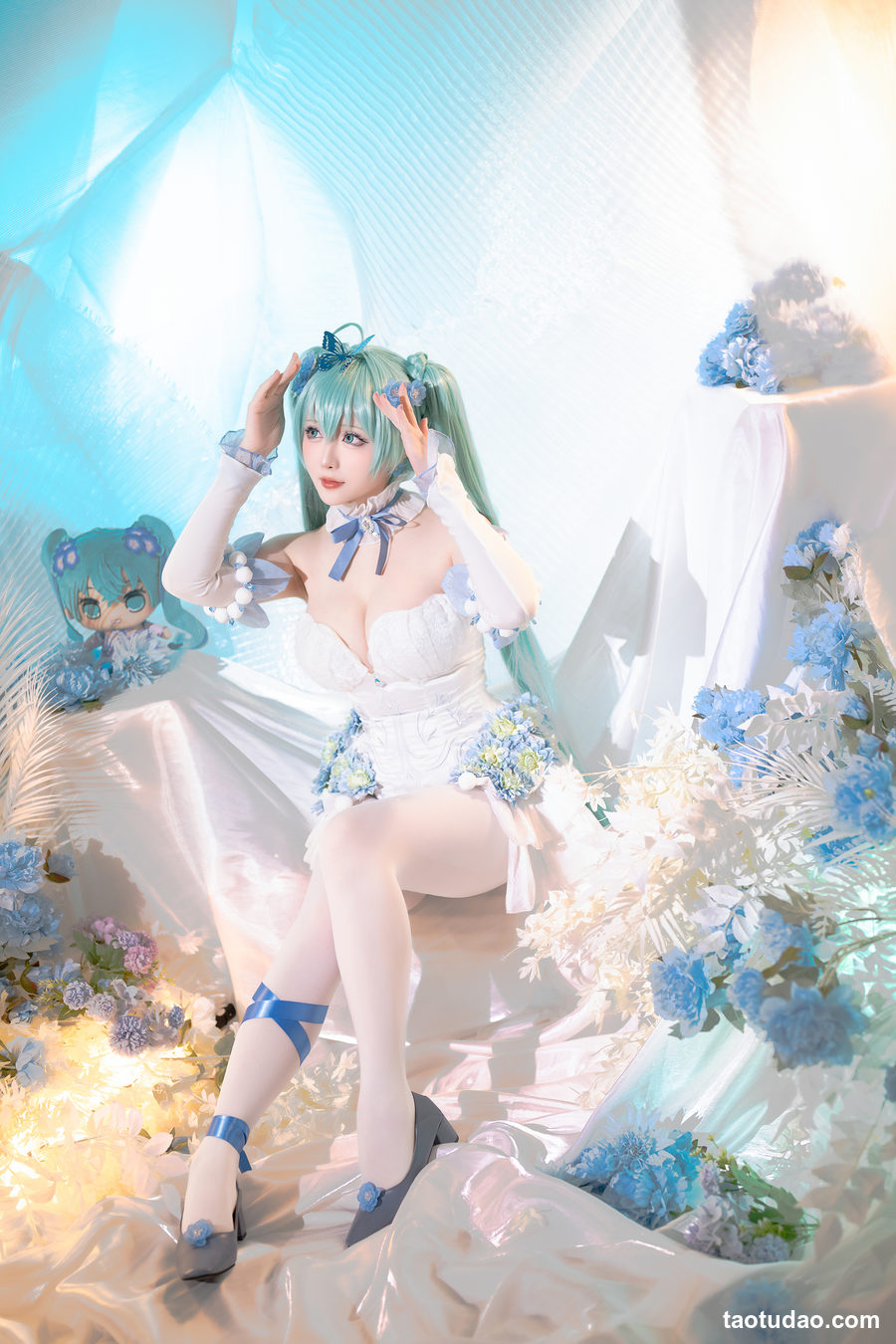 星之迟迟 -  2024年02月计划A 初音未来 粉蝶花精灵[54P+1V-4.51GB]-绅士图