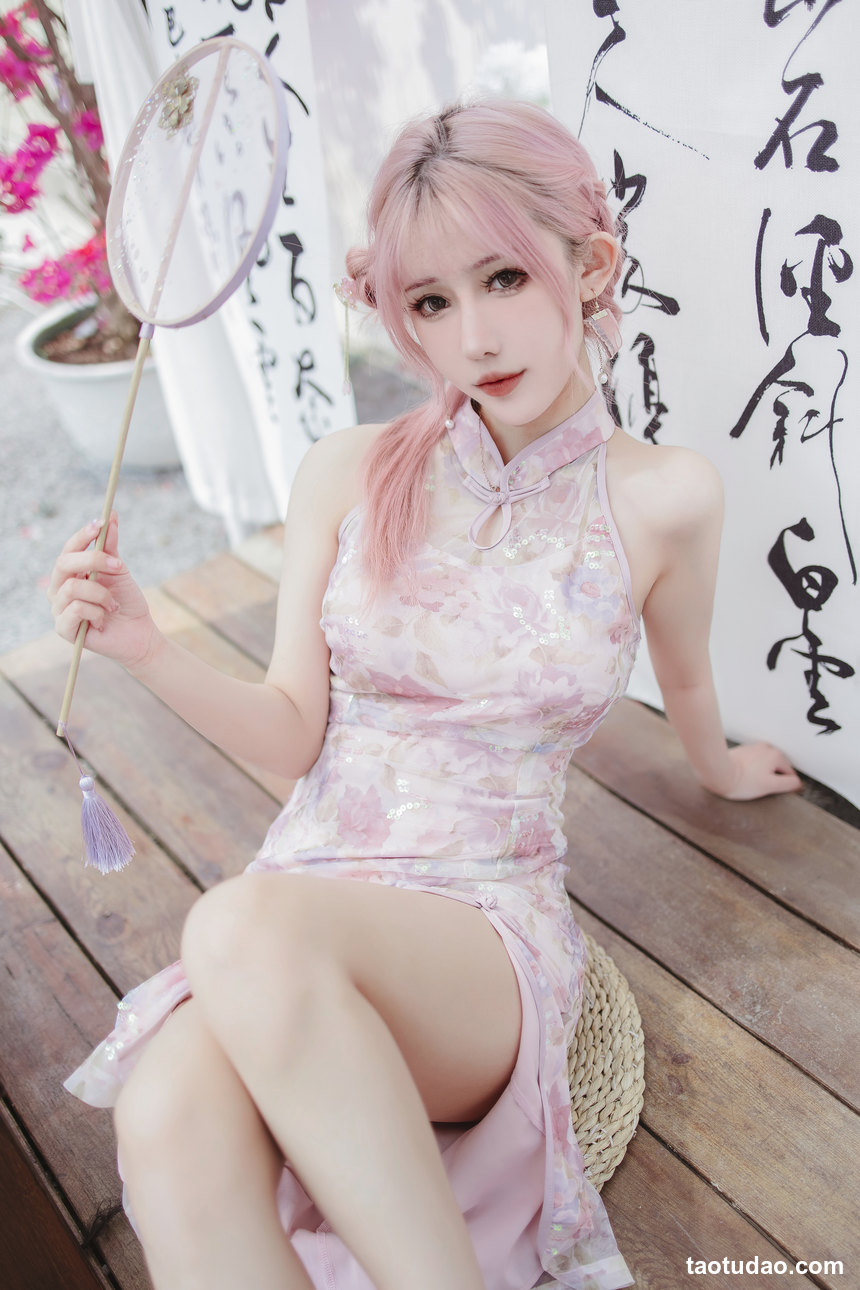 图片[3]-仙女月 – 粉色旗袍 [20P-170MB]-绅士图