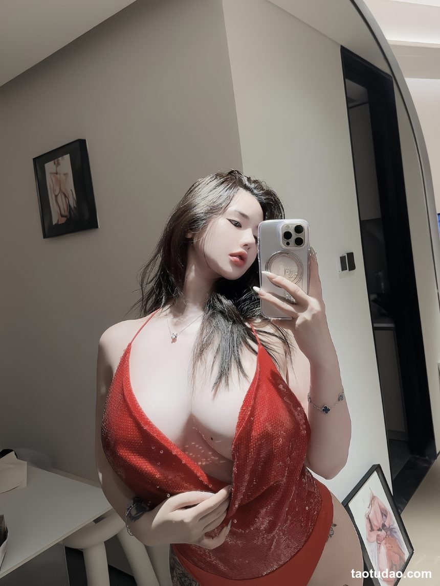 图片[2]-阿色 – 红色低胸[8P+1V-47MB]-绅士图