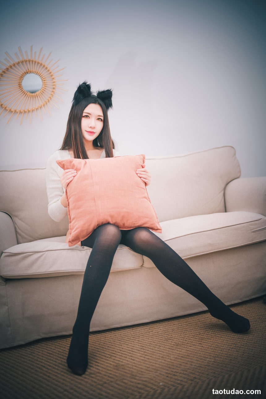 图片[4]-源纱希喵喵喵 – NO.006 猫耳白色毛衣[20P]-绅士图