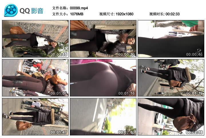 精选街拍视频 No.161 欧阳幽明作品 超级性感黑色打底裤美女 / MP4-1.35GB / 街拍视频-绅士图