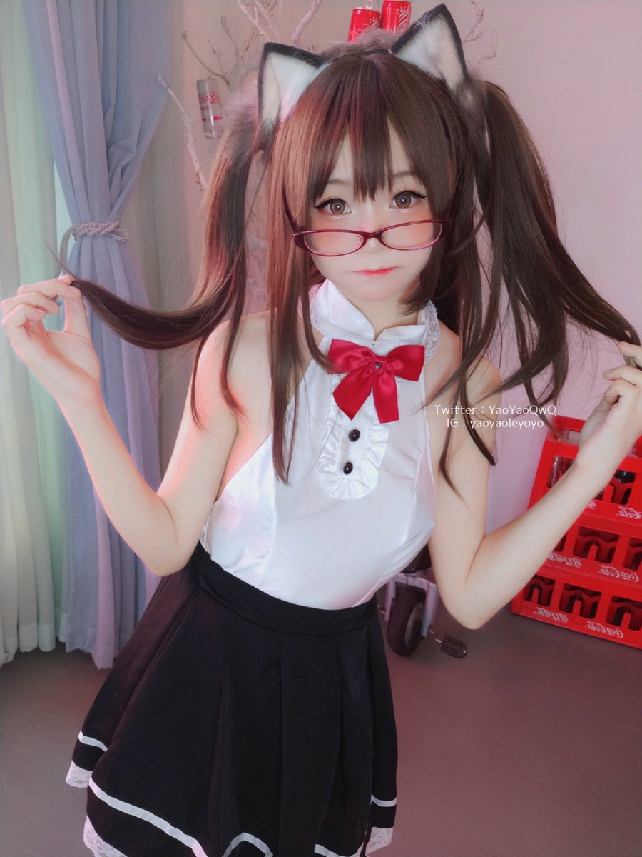 萌妹子Coser摇摇乐yoyo - 黑色紧身衣 / 100P-132MB / cos萌妹-绅士图