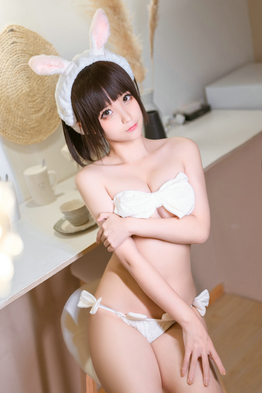 动漫博主蠢沫沫 - 蝴蝶结内衣 / 40P-387MB / cos萌妹-绅士图